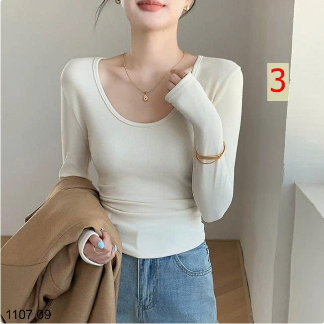 26HA1107.09 - ÁO THUN TRỄ CỔ CHO NỮ