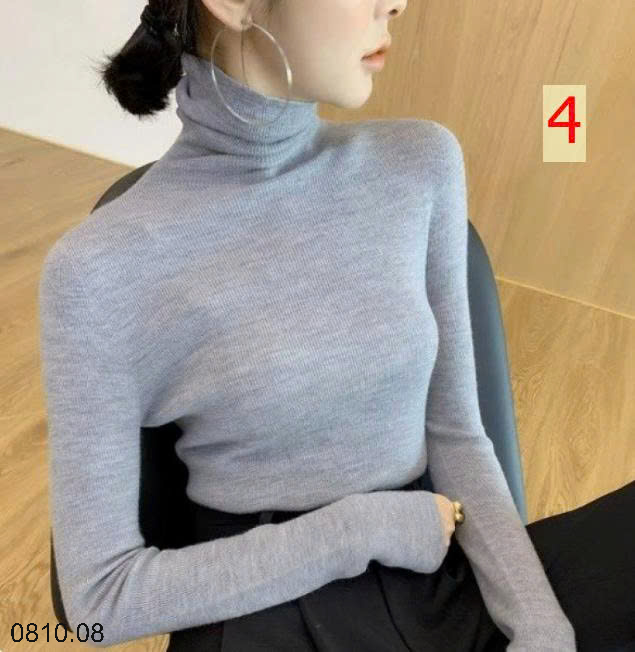 26HA0810.08 - ÁO LEN CAO CỔ CHO NỮ