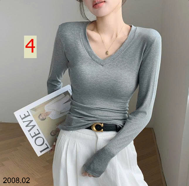 26HA2008.02 - ÁO THUN NỮ CỔ V