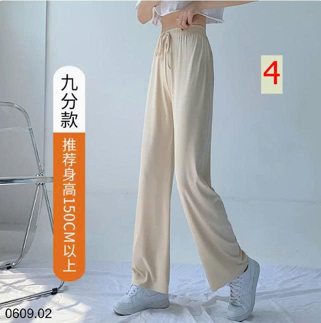 26HA0609.02 - QUẦN ỐNG RỘNG LỤA BĂNG CHO NỮ