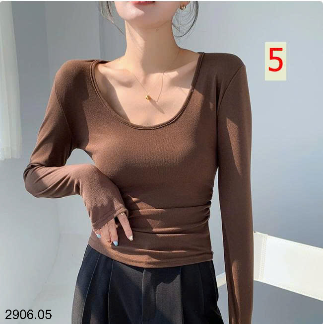 26HA2906.05 - ÁO THUN TRỄ CỔ CHO NỮ