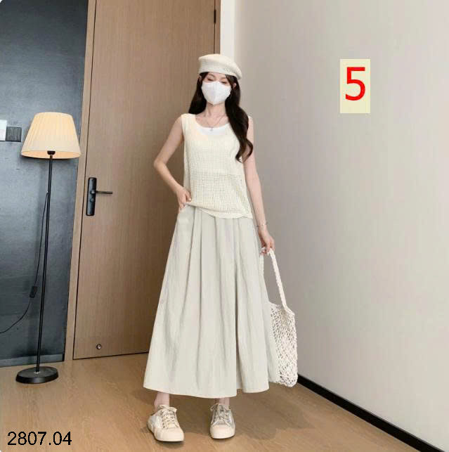 26HA2807.04 - CHÂN VÁY DÁNG DÀI YAMAMOTO