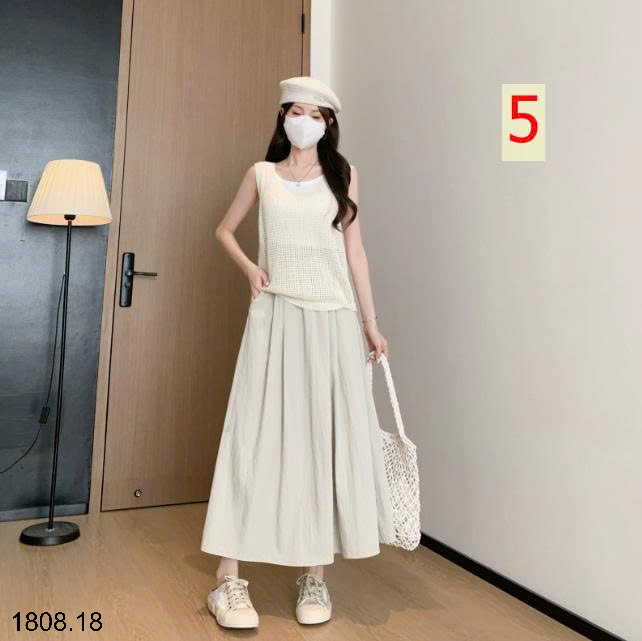 26HA1808.18 - CHÂN VÁY YAMAMOTO ỐNG RỘNG