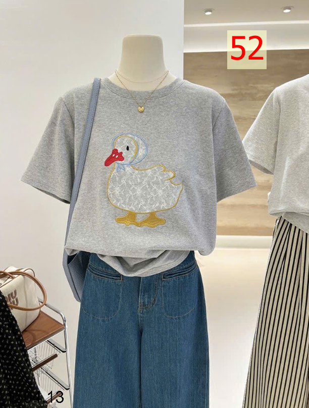 26HA1504.13 - ÁO PHÔNG COTTON HOẠT HÌNH CHO NỮ