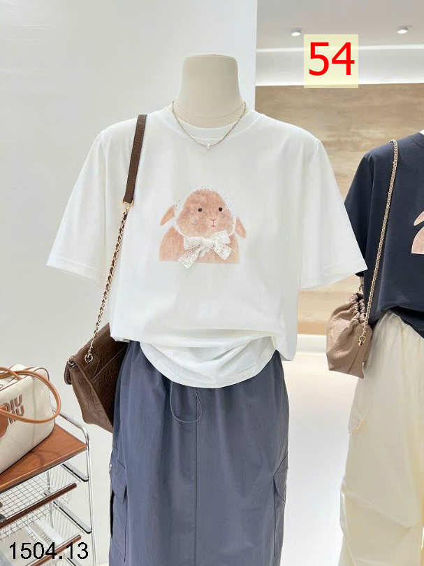 26HA1504.13 - ÁO PHÔNG COTTON HOẠT HÌNH CHO NỮ
