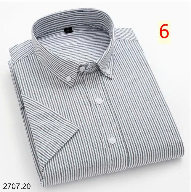 26HA2707.20 - ÁO SƠ MI KẺ NGẮN TAY CHO NAM