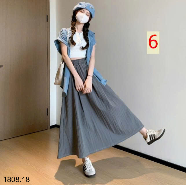 26HA1808.18 - CHÂN VÁY YAMAMOTO ỐNG RỘNG