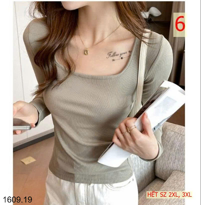 26HA1609.19 - ÁO THUN TĂM CỔ VUÔNG CHO NỮ