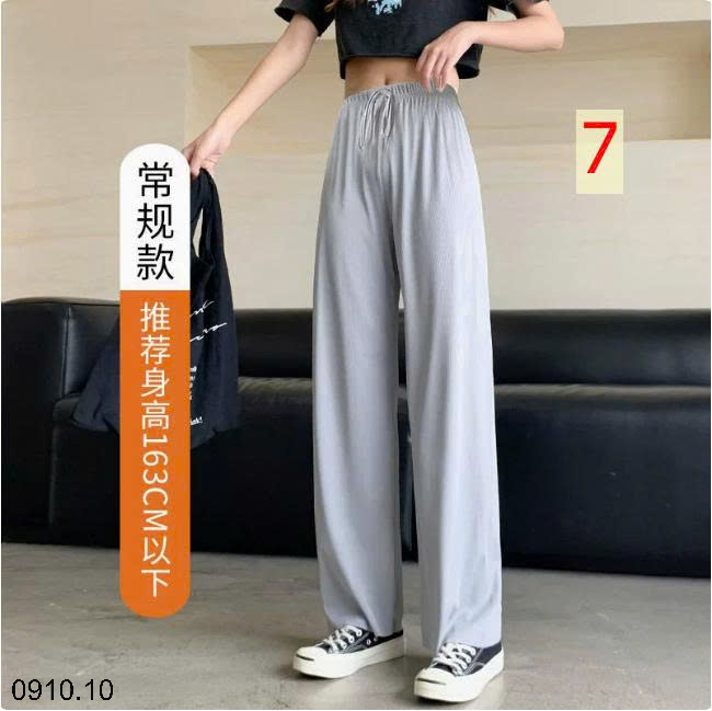 26HA0910.10 - QUẦN ỐNG RỘNG LỤA BĂNG CHO NỮ