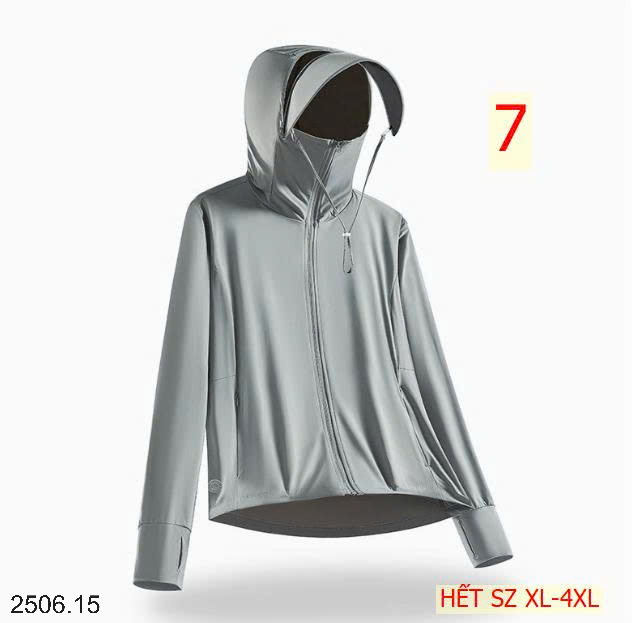 26HA2506.15 - ÁO CHỐNG NẮNG LỤA BĂNG QUẢNG CHÂU NAM NỮ