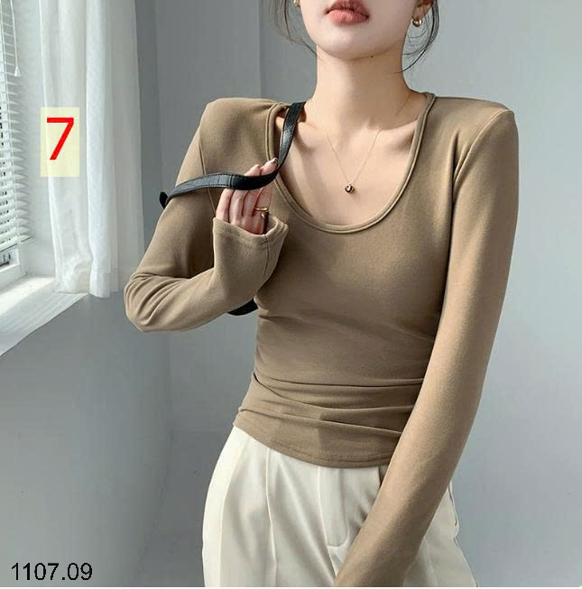 26HA1107.09 - ÁO THUN TRỄ CỔ CHO NỮ