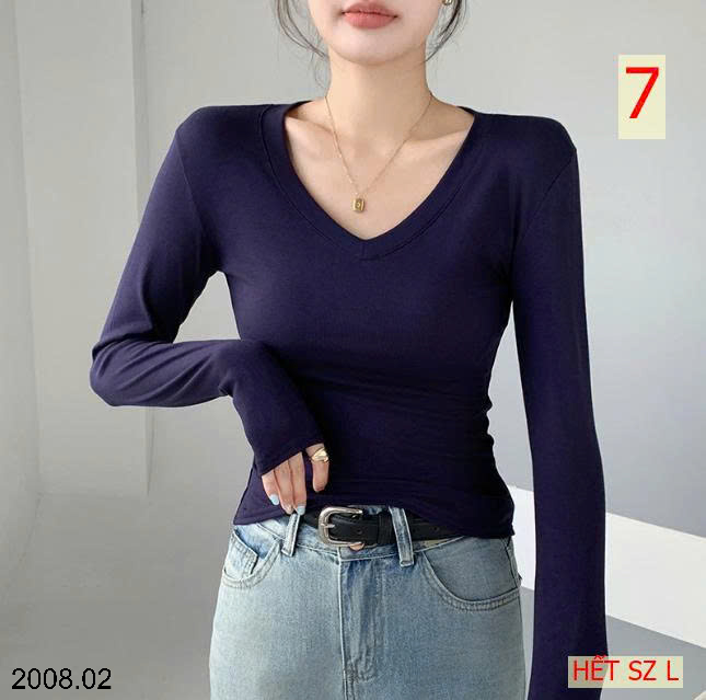 26HA2008.02 - ÁO THUN NỮ CỔ V