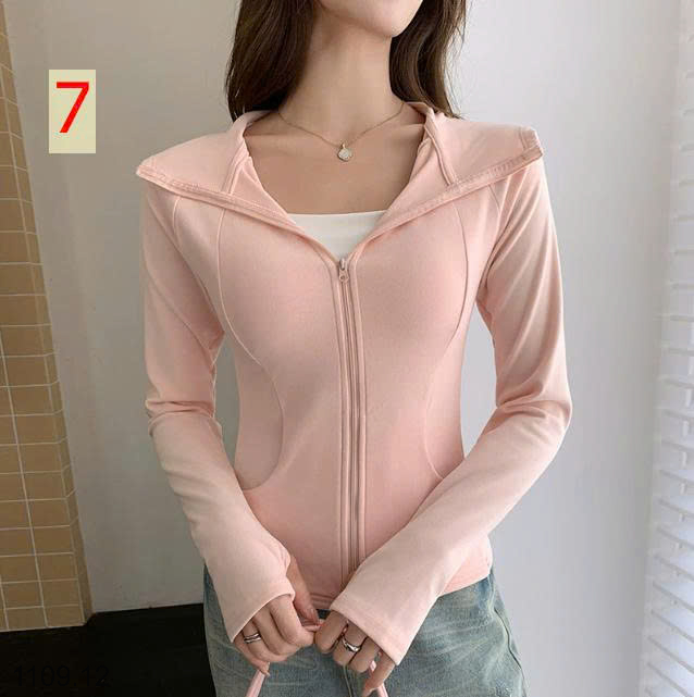 26HA1109.12 - ÁO KHOÁC THỂ THAO CÓ MŨ TRÙM ĐẦU