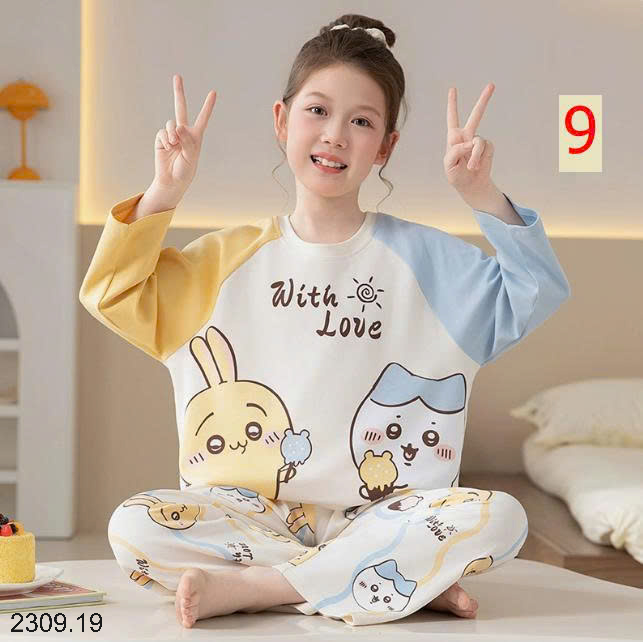 26HA2309.19 - BỘ MẶC NHÀ COTTON QUẢNG CHÂU MẸ CON