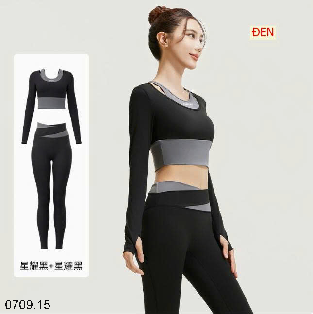 26HA0709.15 - BỘ TẬP THỂ THAO RUNNING DÀI TAY NỮ