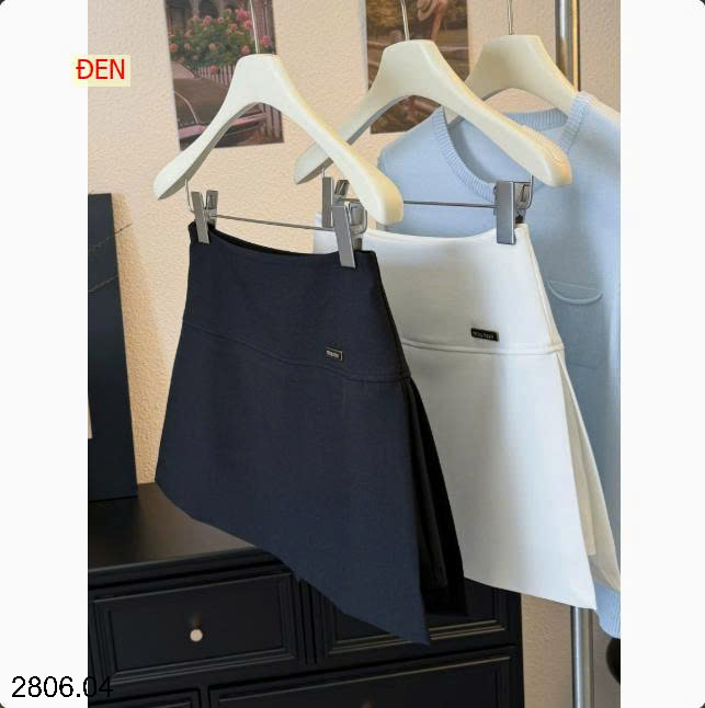 26HA2806.04 - QUẦN CHÂN VÁY XẺ CHỮ A NHÀ ANNA