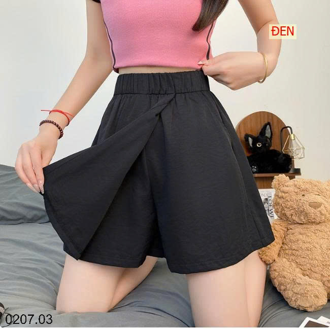 26HA0207.03 - QUẦN SHORT THỂ THAO YAMAMOTO GIẢ VÁY