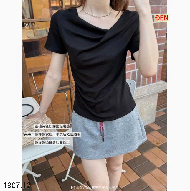 26HA1907.12 - ÁO THUN HÃNG HELLO VAVA CỔ ĐIỆU