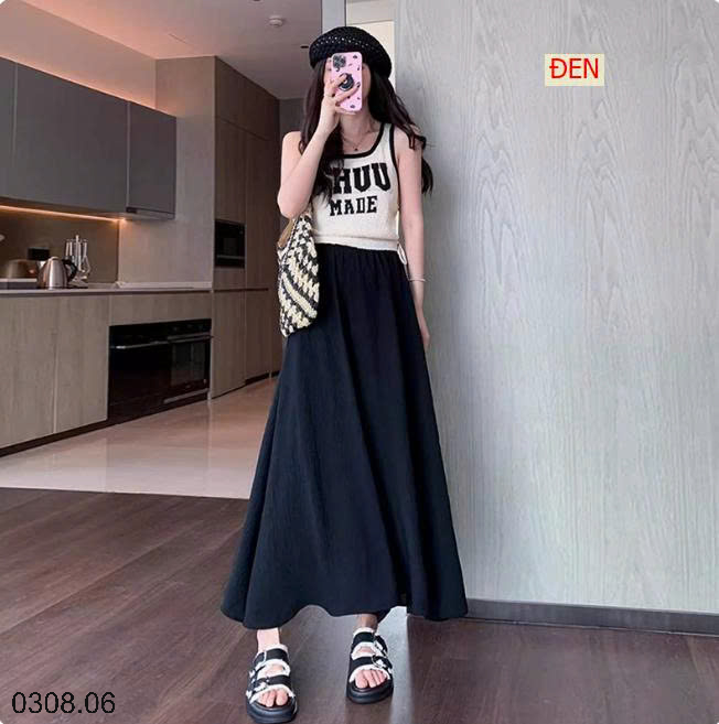 26HA0308.06 - QUẦN CULOTTES ỐNG RỘNG DÁNG VÁY