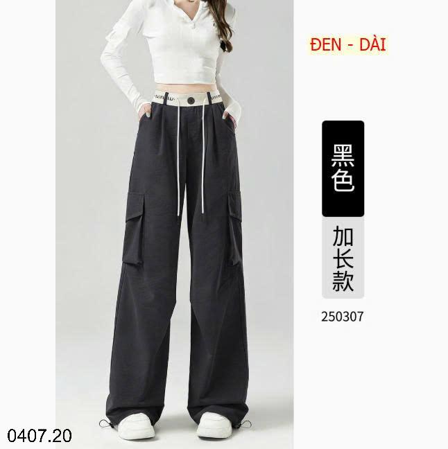 26HA0407.20 - QUẦN TÚI HỘP DÂY RÚT CHO NỮ