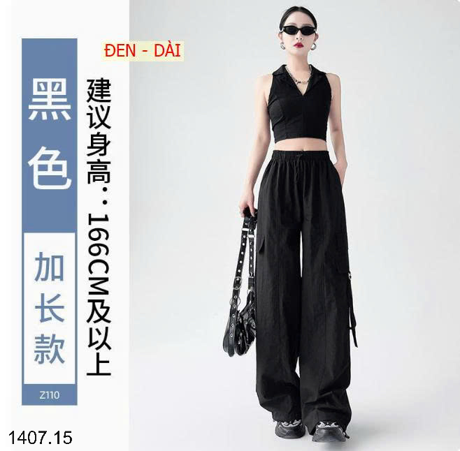 26HA1407.15 - QUẦN GIÓ THỂ THAO TÚI HỘP CHO NỮ