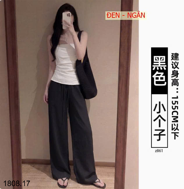 26HA1808.17 - QUẦN LANH ỐNG RỘNG CHO NỮ
