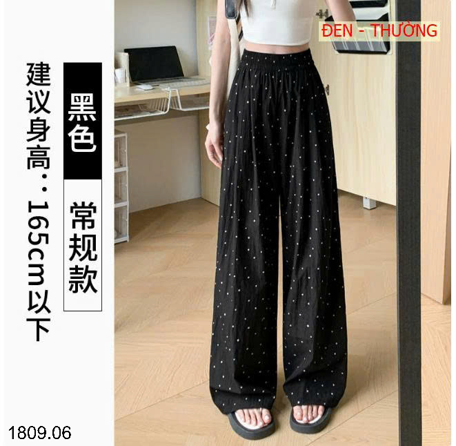 26HA1809.06 - QUẦN YAMAMOTO CHẤM BI CHO NỮ