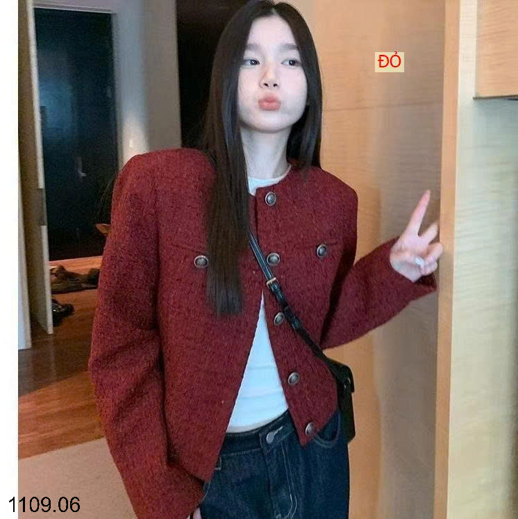 26HA1109.06 - ÁO DẠ 3 MÀU CHO NỮ
