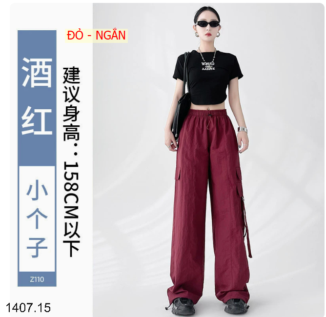 26HA1407.15 - QUẦN GIÓ THỂ THAO TÚI HỘP CHO NỮ
