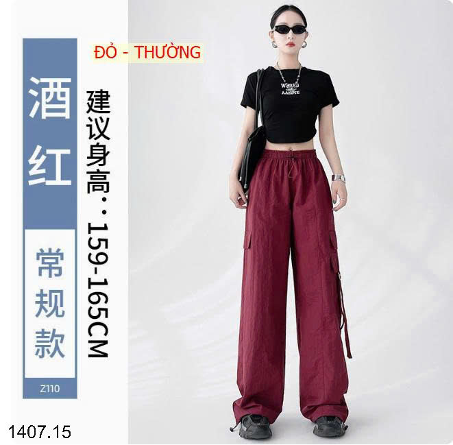 26HA1407.15 - QUẦN GIÓ THỂ THAO TÚI HỘP CHO NỮ