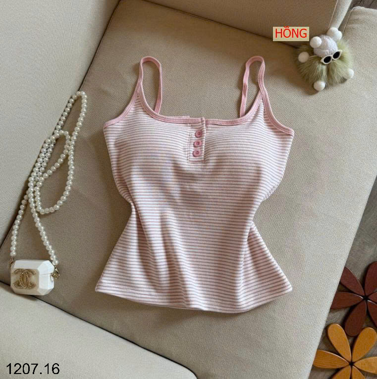 26HA1207.16 - SET 2 ÁO DÂY KẺ KÈM BRA CHO NỮ