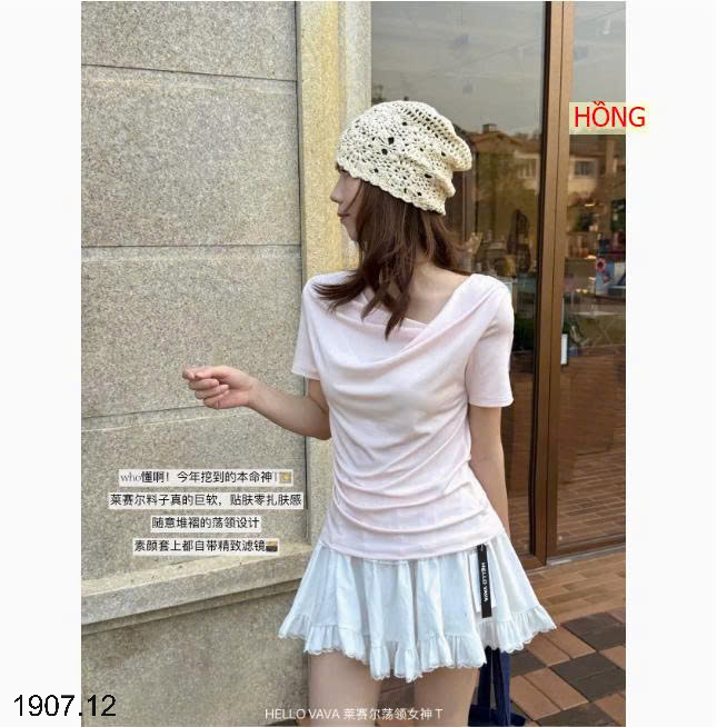 26HA1907.12 - ÁO THUN HÃNG HELLO VAVA CỔ ĐIỆU