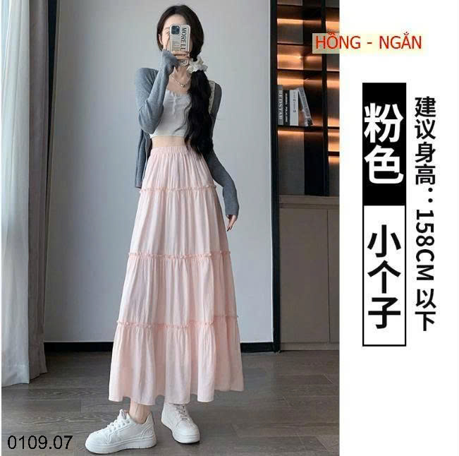 26HA0110.07 - CHÂN VÁY MIDI DÁNG DÀI CHO NỮ