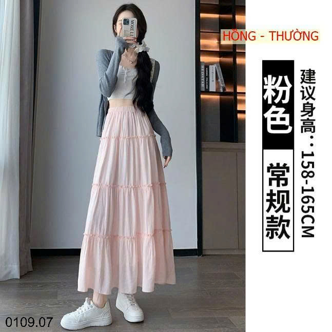 26HA0110.07 - CHÂN VÁY MIDI DÁNG DÀI CHO NỮ