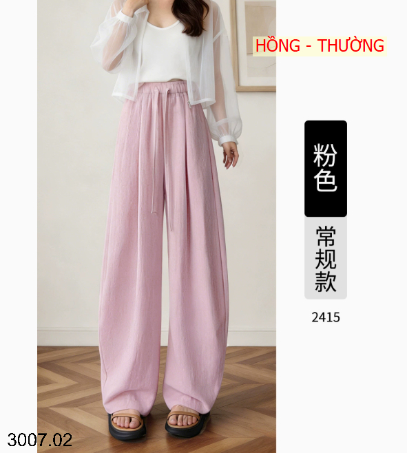 26HA3007.02 - QUẦN ỐNG RỘNG NỮ CHẤT LIỆU TENCEL LINEN