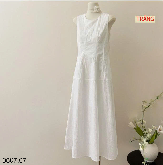 26HA0607.07 - ĐẦM DÀI KHÔNG TAY CHO NỮ