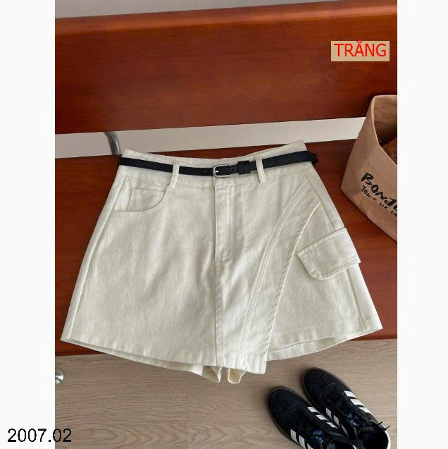 26HA2007.02 - QUẦN GIẢ VÁY DEMIN CHỮ A DÁNG NGẮN