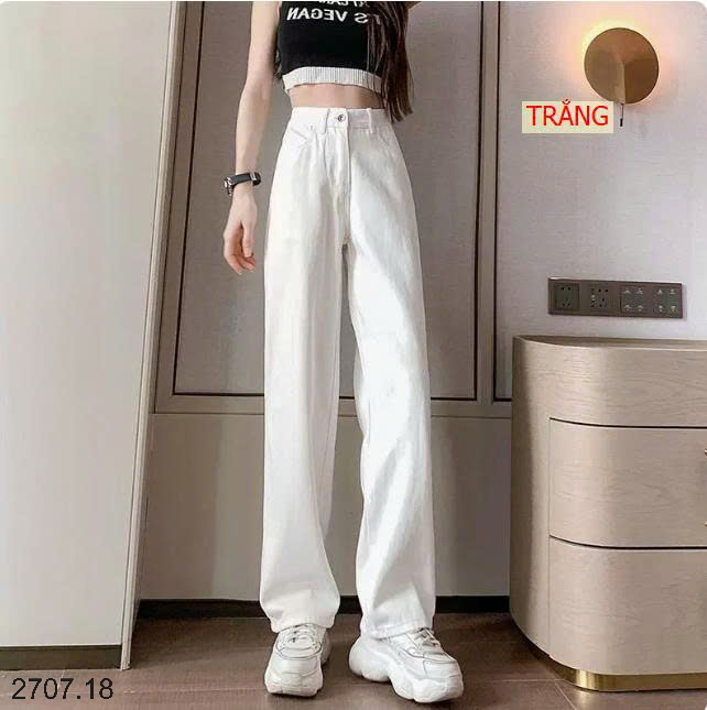 26HA2707.18 - QUẦN JEANS SUÔNG HACK DÁNG