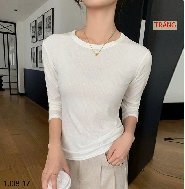 26HA1008.17 - ÁO THUN NỮ CỔ TRÒN