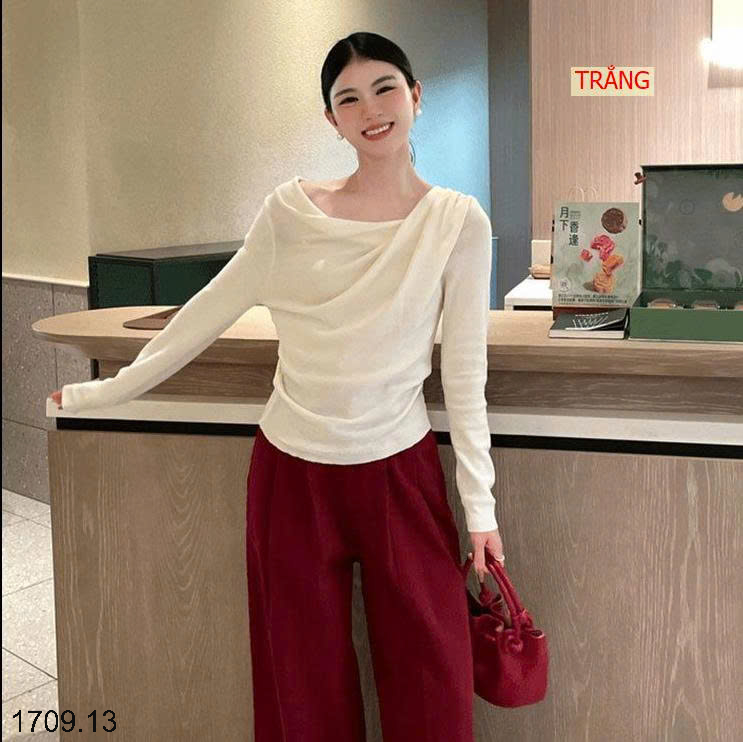26HA1709.13 - ÁO LEN CỔ ĐIỆU ĐÀ CHO NỮ