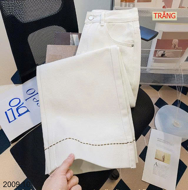 26HA2009.10 - QUẦN JEANS NỮ ỐNG RỘNG