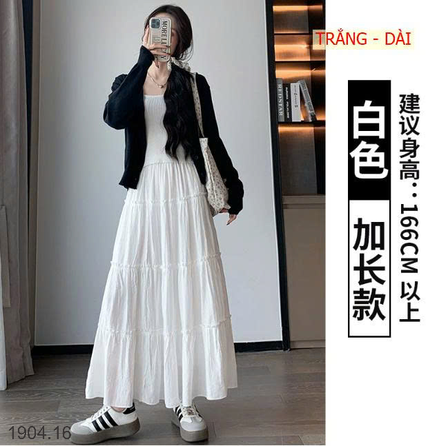 26HA1904.16 - CHÂN VÁY XÒE BỒNG DÁNG DÀI NỮ
