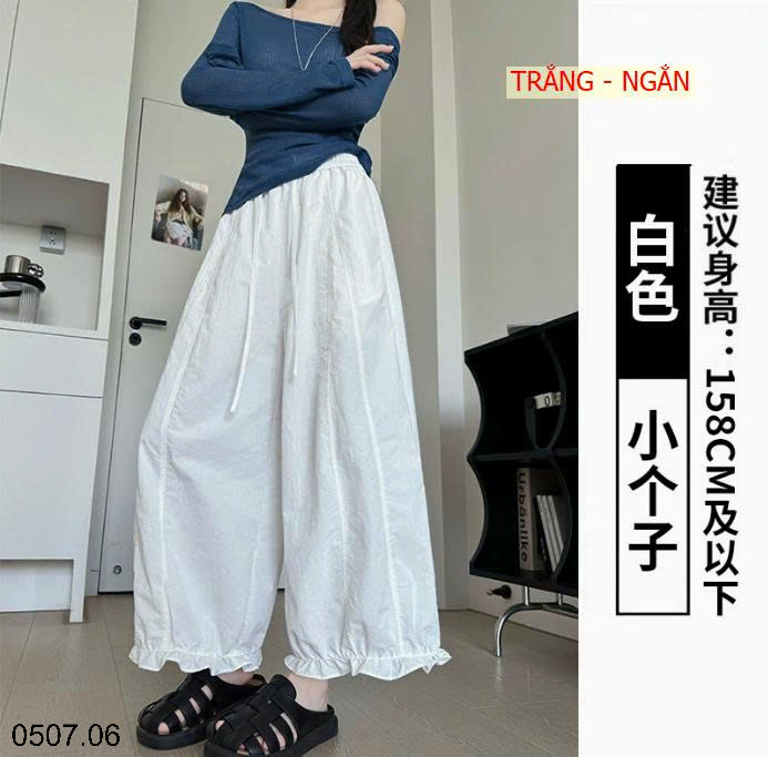 26HA0507.06 - QUẦN ỐNG RỘNG XẾP LY TASLON