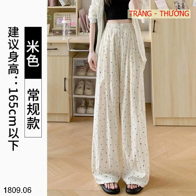 26HA1809.06 - QUẦN YAMAMOTO CHẤM BI CHO NỮ