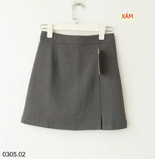 26HA0305.02 - CHÂN VÁY CHỮ A XẺ TÀ NỮ