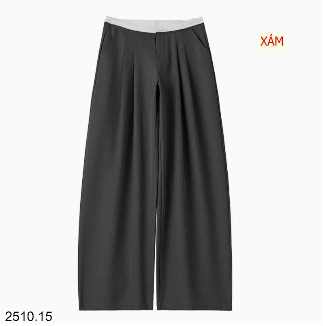 26HA2510.15 - QUẦN VẢI ỐNG RỘNG THANH LỊCH