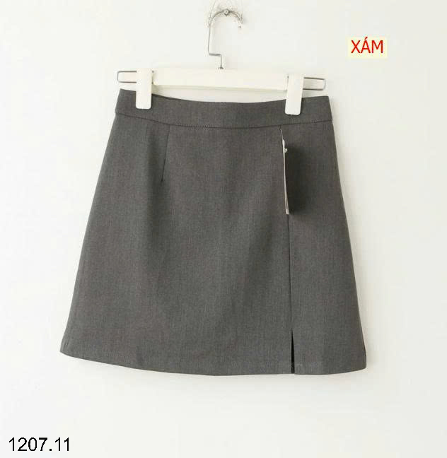 26HA1207.11 - CHÂN VÁY CHỮ A XẺ TÀ NỮ