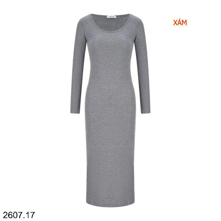 26HA2607.17 - VÁY THUN BODY DÁNG DÀI MOSE QUEEN
