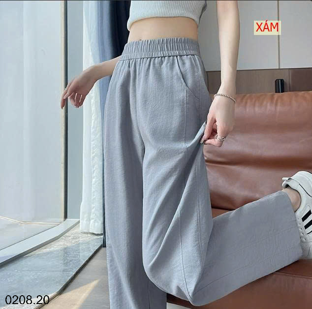 26HA0208.20 - QUẦN ỐNG RỘNG CẠP CHUN NỮ
