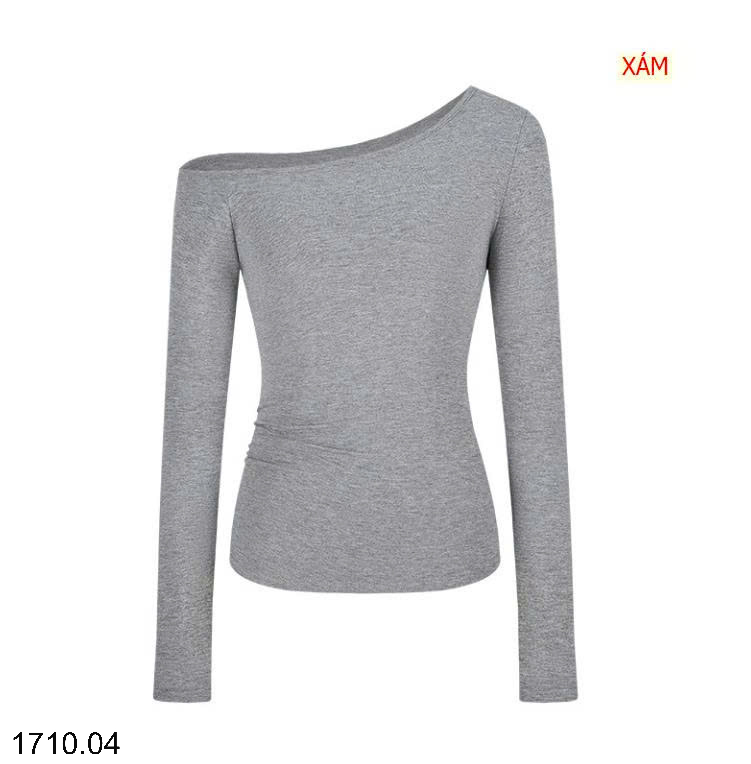 26HA1710.04 - ÁO THUN CỔ CHÉO VAI MOSES QUEEN